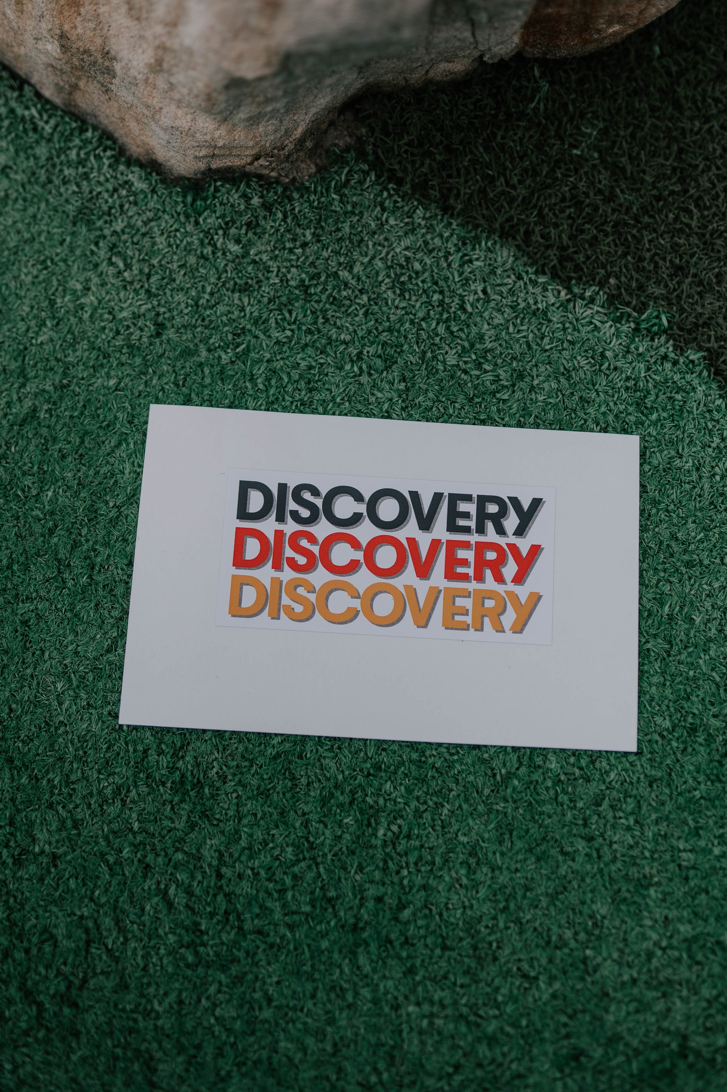 Sticker | Discovery Stacked Wordmark (4" Premium Vinyl)