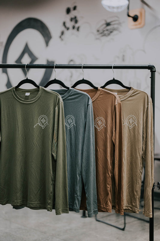 Dri-Fit Long Sleeve Tee Shirt (Adult) | Topography Edition (4 colors available)