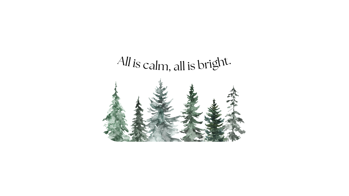 Sticker | All is Calm All is Bright  (4" Premium Vinyl)
