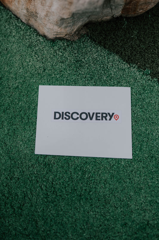 Sticker | Discovery Logo with Pin (4" Premium Vinyl)